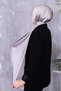Women's Silver Patterned Shal 72X185 cm - 8