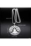Fashion Stainless Steel Tree of Life Meditation Buddha Yoga Necklace Unisex Trendy Personality Gift - 4