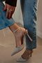Venus Pointed Toe Open Back Stiletto Strapped Evening High-Heel Women's Shoes - 5