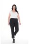 Women's High Waist Recovery Original Diving Fabric Straight Black Pants