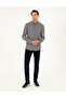 Gray Slim Fit Long Sleeve Shirt 50293756-Vr024 - 4