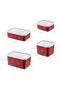 Set of 4 No Frost Storage Container Carmen (All Sizes) - 2
