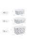 Set of 3 Stafi Patterned Box with Lid Marin (4.5-12-18 Lt) - 4