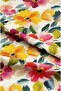 Flower Patterned Digital Printed Background Curtain. Satin Fabric Single Wing - 2