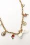 Pearl and Bow Dangle Charm Necklace - 2
