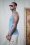 Slim Fit Camisole Flexible Plain Men's Sports Athlete - 2