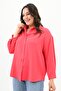 Women's Large Size Tie Detailed Shirt 1709-25 - 2