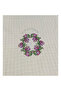 Purple Cross Stitched Copenaki Lace Cloudy Cross Stitch Monika Fiskos Tablecloth - 6