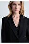 Straight Cut Blazer Jacket with Flap Pocket - 8