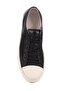 - Black Genuine Leather Lace-Up Men's Sneakers 666-25 - 6