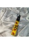 X Kissed Yellow Cloth Keychain Good Quality Auto-Moto Accessory 19cm Double Sided Print - 3
