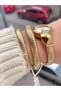 Steel Cord Stone Detail Snake Model Women's Wristwatch with 2 Years Warranty 3 Atm Waterproof - 6