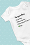 Baby Bodysuit My Aunt Loves Me Very Much 100% Pmauk Breathable Fabric - 6