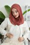 وشاح شيفون عملي من القطن الممشط مع دعامات داخلية، لون القرفة، PS-45 - 6