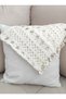 Knitted Decorative Pillow & Throw Pillow Cover with White Fabric Cover - 3