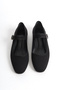 Women's Strappy Oval Toe Casual Ballet Flats Laura Black - 7