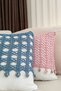 Knitted Decorative Pillow & Throw Pillow Cover with White Fabric Cover - 7