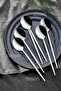 Mokka Modern Look Food Spoons Set of 6 18/0