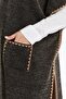 Knitwear Women's Plus Size Poncho Bat Sleeve Winter Woolen Oversized Extra Thick Mother Long Cardigan - 5