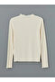 Lcw Modest Ecru Stand Collar Women's Bodysuit - 6