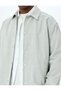 Cotton Denim Jacket with Snap Button Pocket Detail - 5