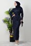 Sena Sequin Dress Navy Blue