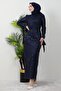 Sena Sequin Dress Navy Blue - 3