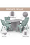 CH01 Ergonomic Child Desk(80X50) Light Grey with 4 X CHC1 Child Plastic Chair Combo - 3