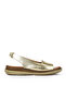 , Women's Genuine Leather Sandals 1411008Z016 Gold