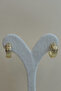Xuping Gold Stone Hoop Earrings
