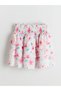 LCW Kids Elastic Waist Floral Girl's Skirt
