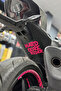 Neon Pink Hard Core Rider Sticker - for Motor Saddle and Warehouse (12Cmx15Cm)(1 Piece) - 2