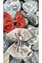 Hair Accessories Bow Automatic Buckle Cream, Tile Color