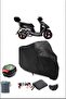 Black Yuki Jj50Qt Picasso 50 Rear Bag Compatible Waterproof Motorcycle Cover
