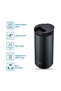 Double Wall Insulated Tumbler Water Bottle - Black, 400ml - 3