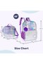 - 18" School Bag Lunch Bag Pencil Case Set of 3 Girl Power - Purple - 8
