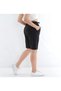 Anthracite Color Comfortable Fit Summer Soft Fabric Pocket Shorts with Elastic Waist - 2