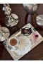 منديل عرض كوكتيل مطرز بالثقب. نموذج الفراشة (1 قطعة) - 2