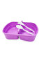 Eazy Kids - Set of 2 - Lunch Box & Water Bottle - Rabbit Purple - 3