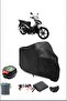 Black Rks Rodos 100 Rear Bag Compatible Waterproof Motorcycle Cover
