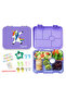 Eazy Kids 6 Compartment Bento Lunch Box - Unicorn Purple