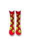 Pack of 2 Unisex Flexible Moisturizing Cotton Colorful and Patterned Socks - 4