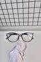 Smoked Gray Cat Eye Transparent Women's Unisex Blue Light Protection Screen Goggles Glasses - 6
