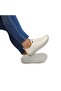 9050 White Genuine Leather Transparent Sole Shoes - 4