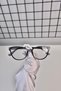 Smoked Gray Cat Eye Transparent Women's Unisex Blue Light Protection Screen Goggles Glasses - 4