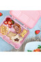 Eazy Kids 5 & 4 Convertible Bento Lunch Box wt Sandwich Cutter Set - Gamer Girl - 5