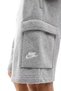 Sportswear Clup Cargo Short Men's Gray Raised Sports Shorts - 4