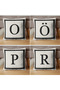 Letter Cushion Cover - Letter Z - Gift Decorative Cushion Cover 43 X 43 cm Cream-Black - 6