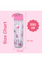 Tritan Double Wall Glitter 550ml Water Bottle - It's Girls Things Pink - 5