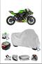 قفل حقيبة خلفي KAWASAKI NINJA650 متوافق مع غطاء دراجة نارية مقاوم للماء - رمادي